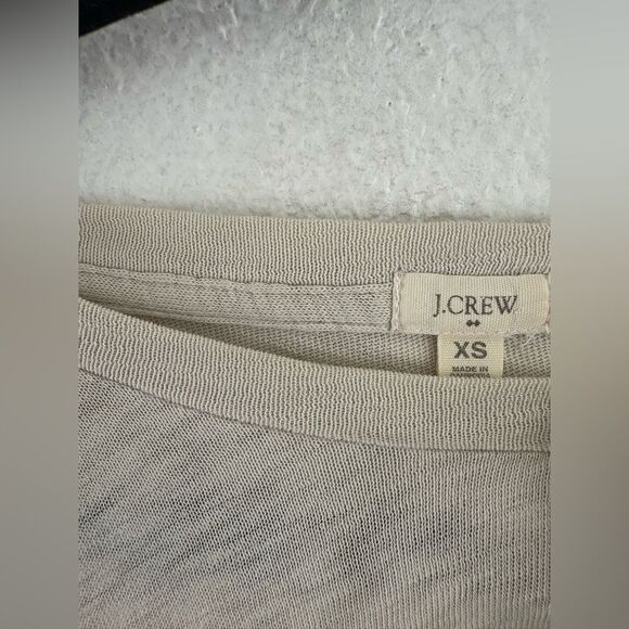 J Crew Factory Sequin Snowflake Short Sleeve Shirt size XS - Picture 3 of 6